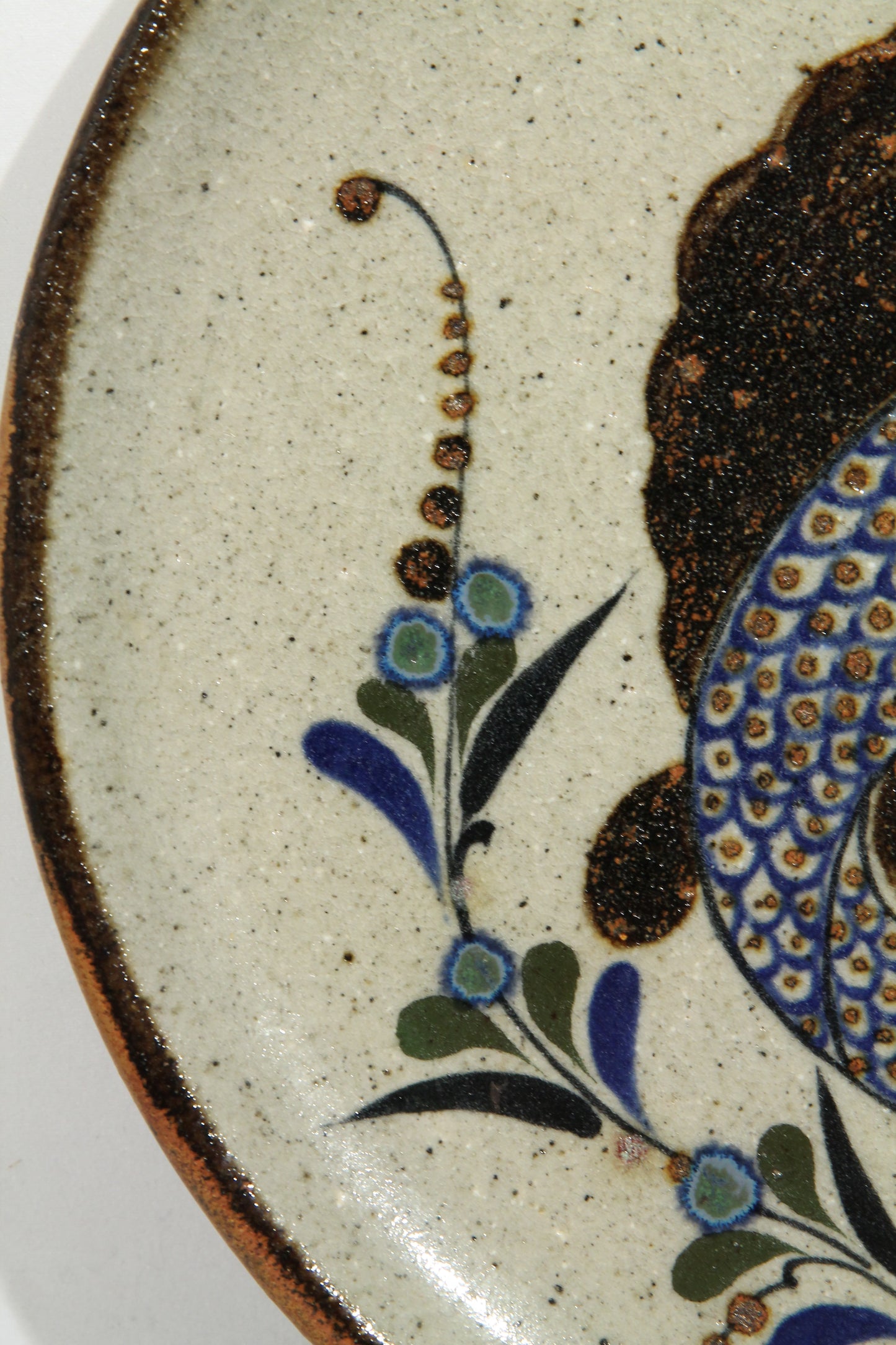 Leap Fish Mexican Ceramic Hanging Plate Hand Painted Folk Art