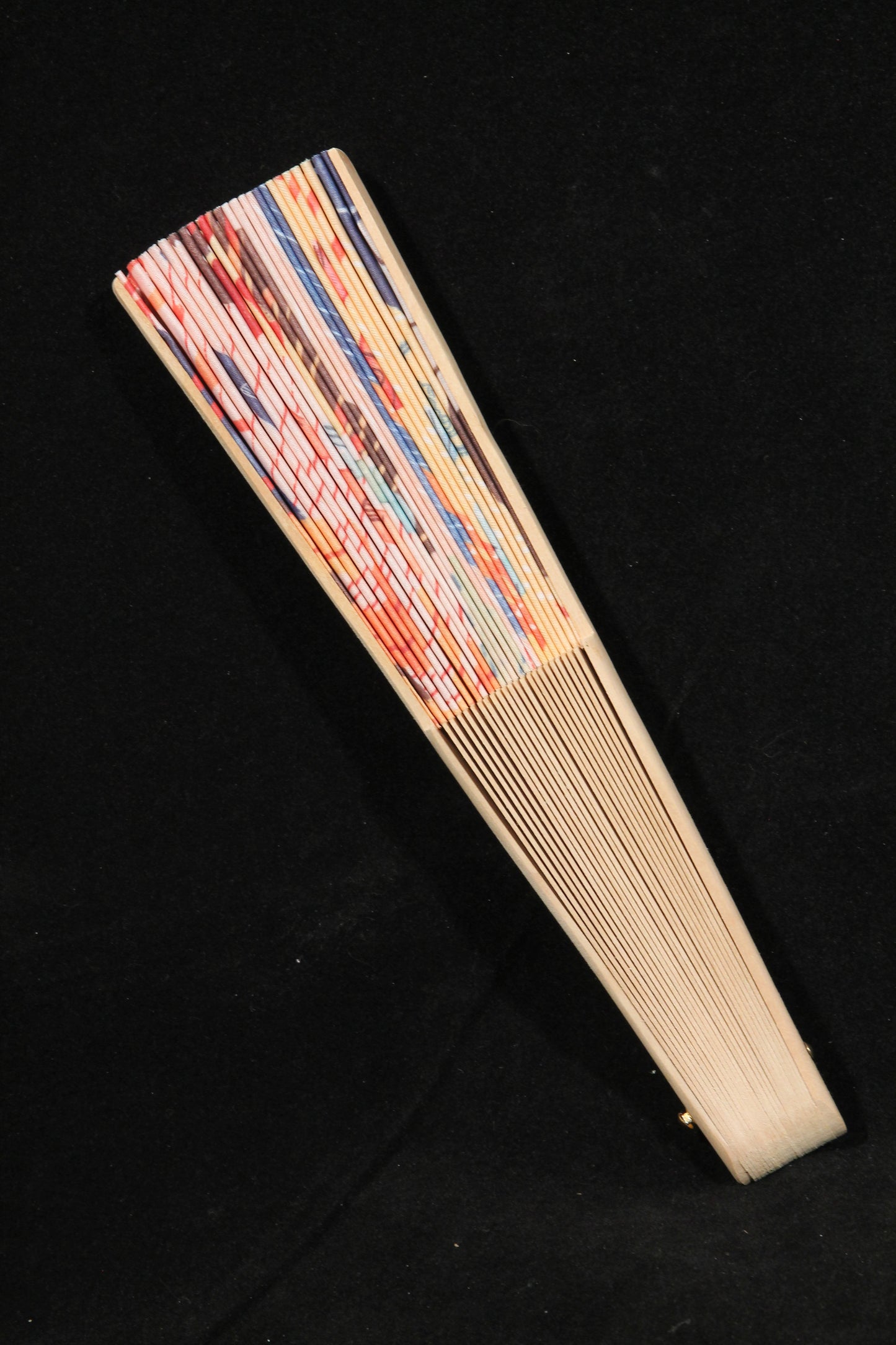 New Contemporary Hand Fan From Spain Wood/Cloth Formal/Casual Wear