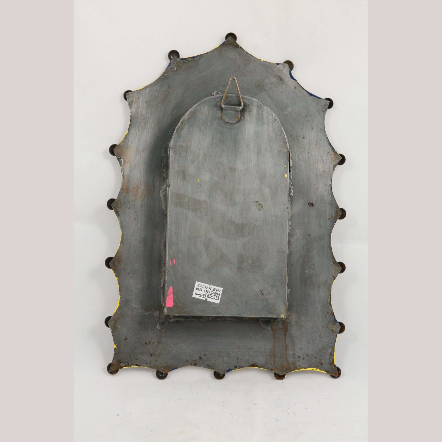 Tin Hanging Niche/Glass Mexican Folk Art Handmade Décor Religion Christ/Jesus