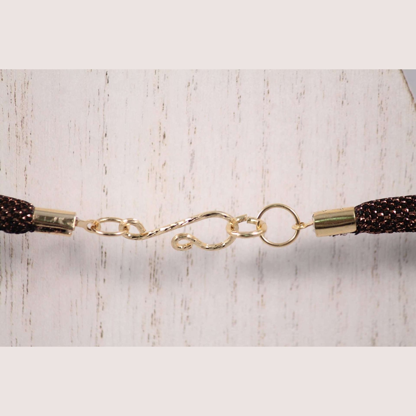 Hand Crafted Heart#1 Necklace Mexican Art Jewelry Black Tassel