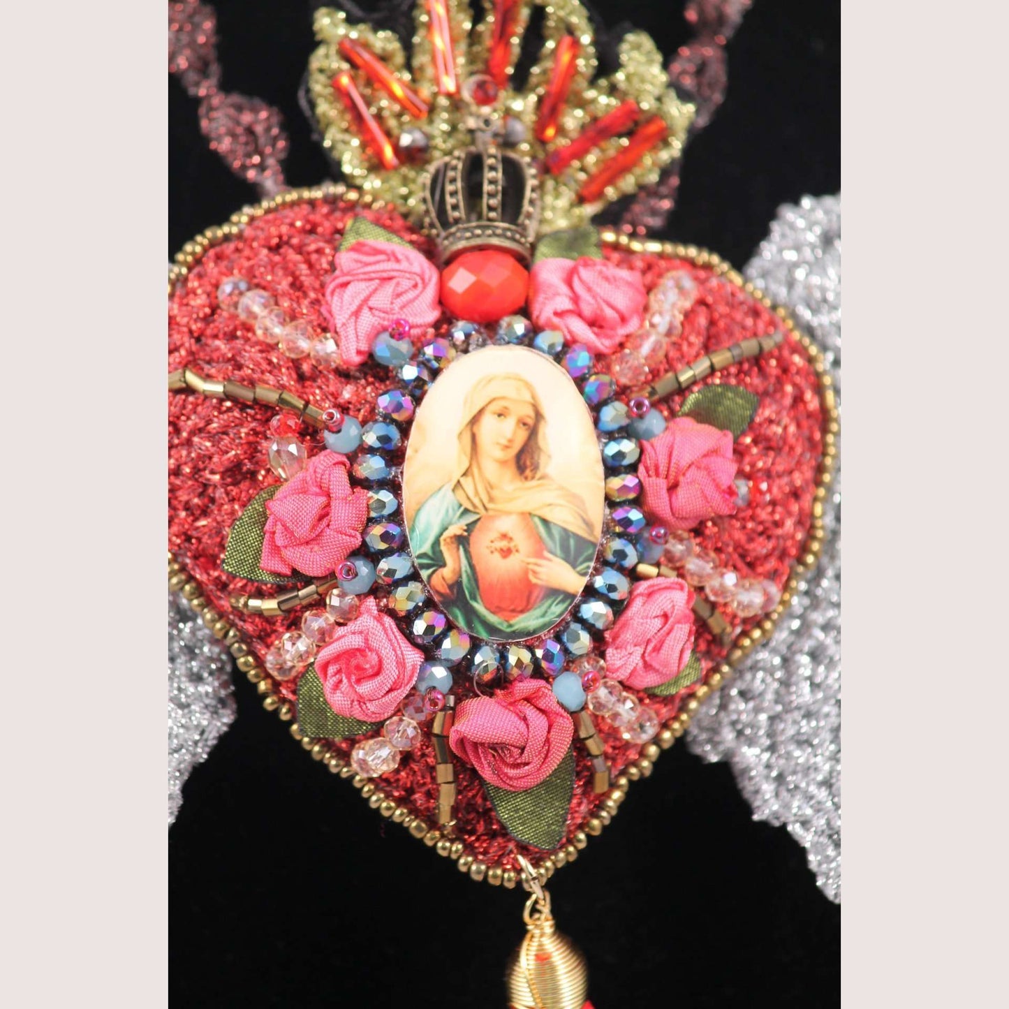 Hand Crafted Necklace Mexican Art Jewelry Mary Custom Made