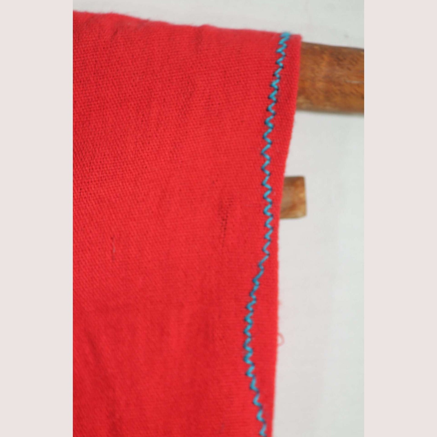 New Authentic Mexican Cotton Blouse/Top Ethnic Embroider Oaxaca Boho/Hippie Red