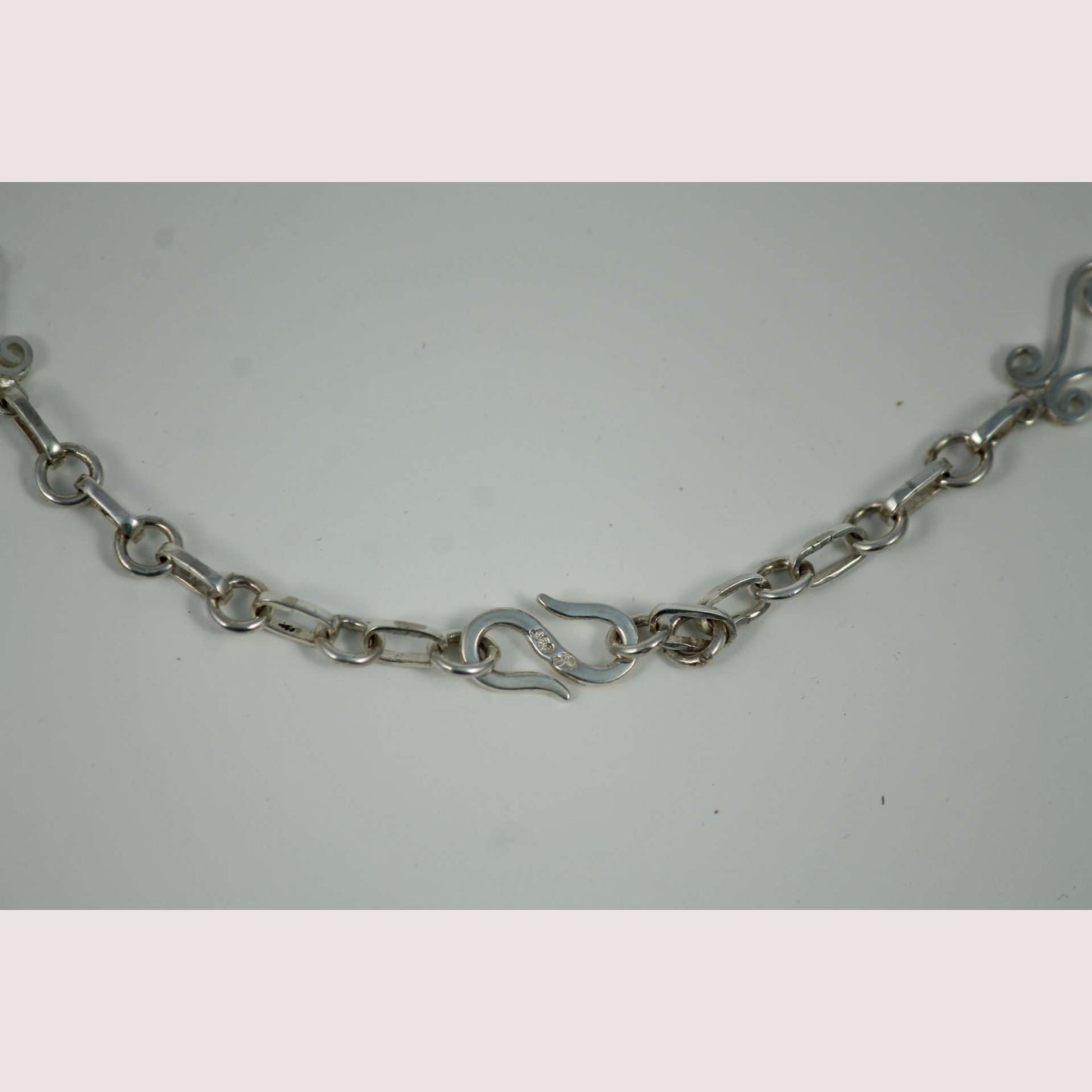 Sterling Silver Necklace/Earring/Bracelet set Hand Made .950 stamped New