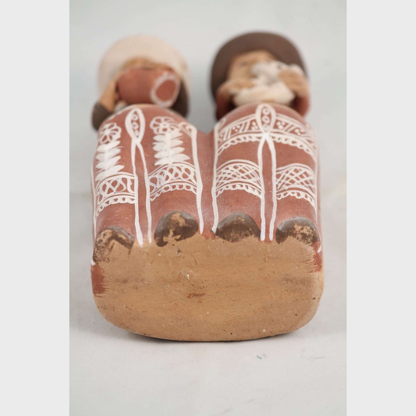 Pottery/Clay 2 Players Whistle/Flute Folk Art Peru South America