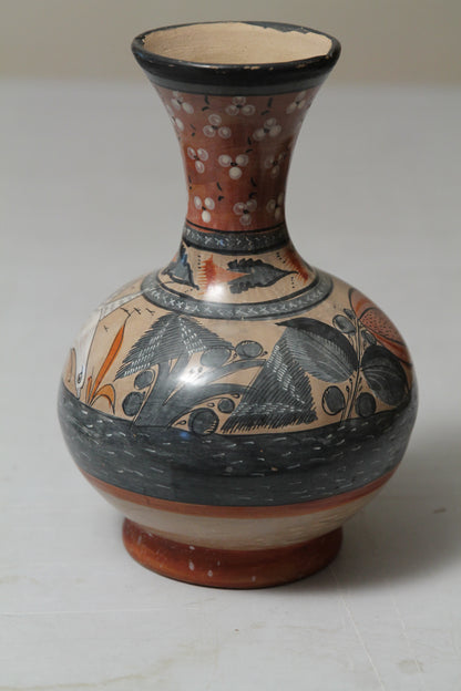 Ceramic Vase/Jar Mateos Tonala Mexican Bird