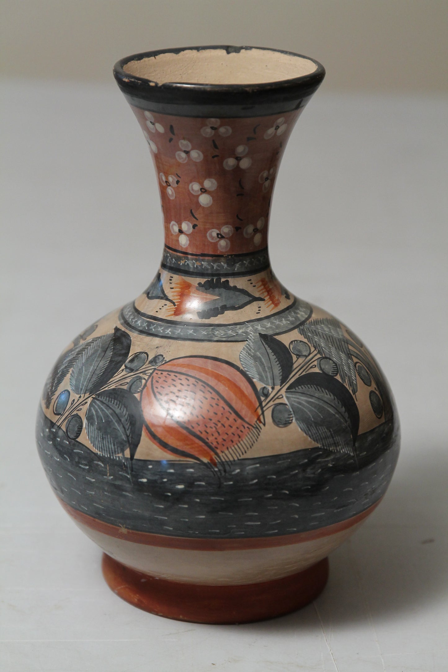 Ceramic Vase/Jar Mateos Tonala Mexican Bird