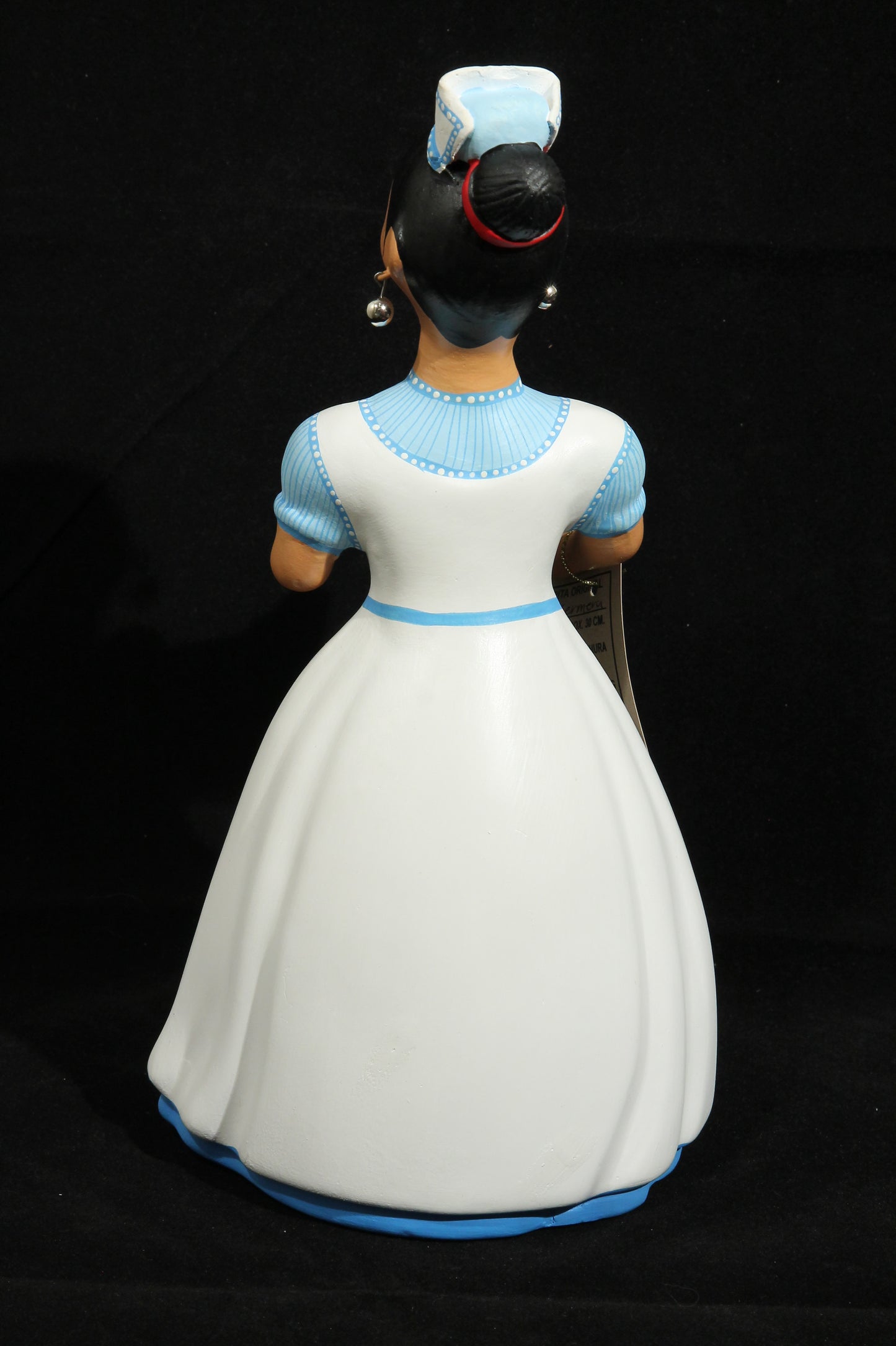 Lupita Najaco "Nurse" Ceramic Figurine Collectible Decoration Blue