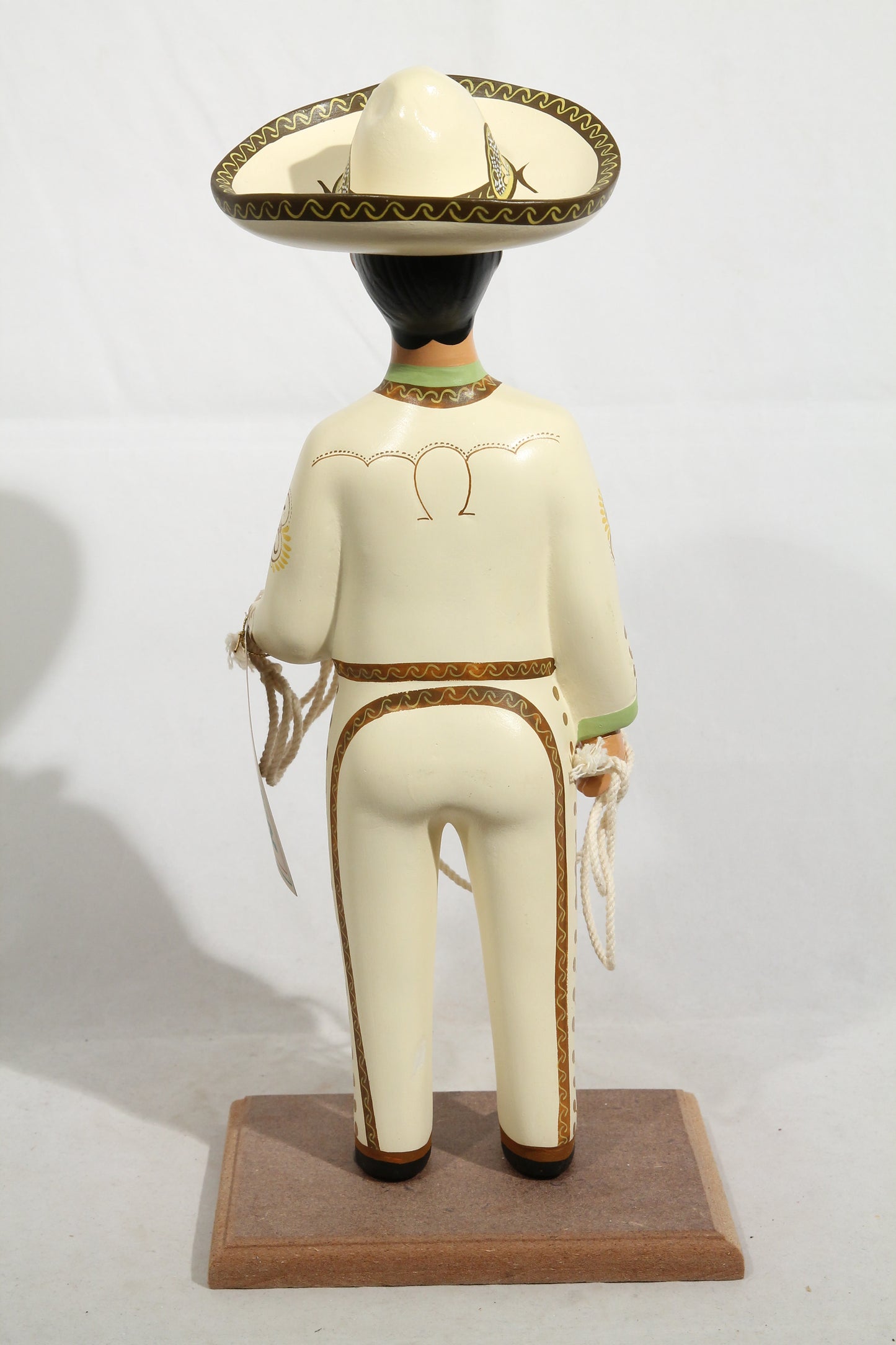 Najaco Lupita/o Figurine Charro Day of the Dead Mexican Folk Art Beige