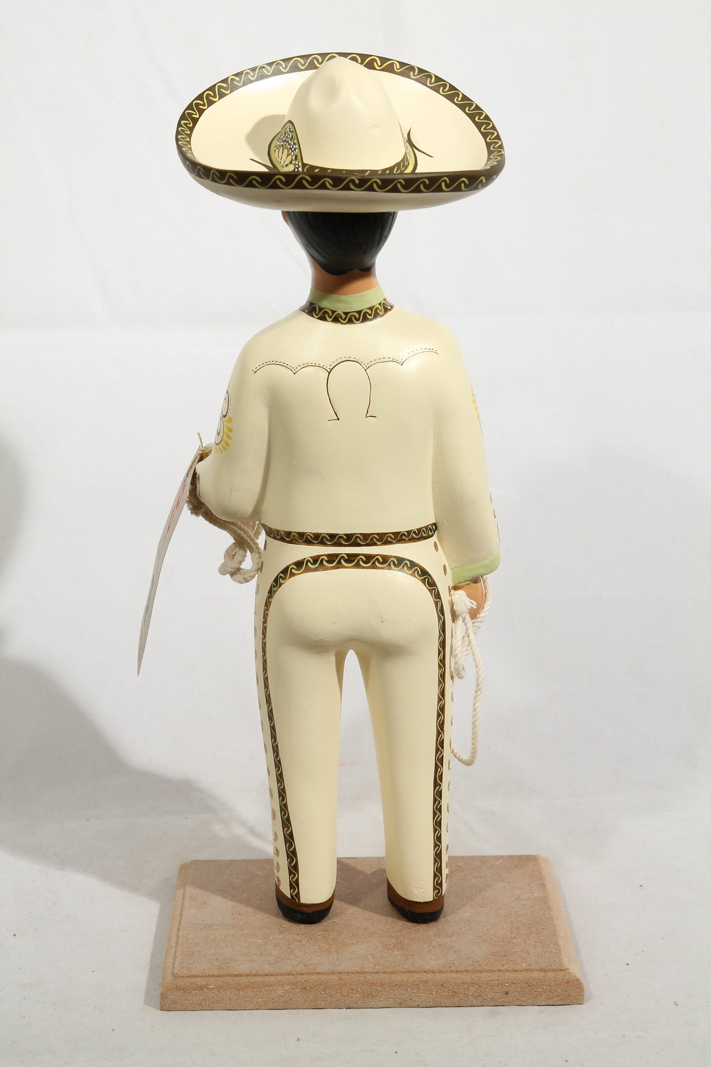 Najaco Lupita/o Figurine Charro Day of the Dead Mexican Folk Art Beige