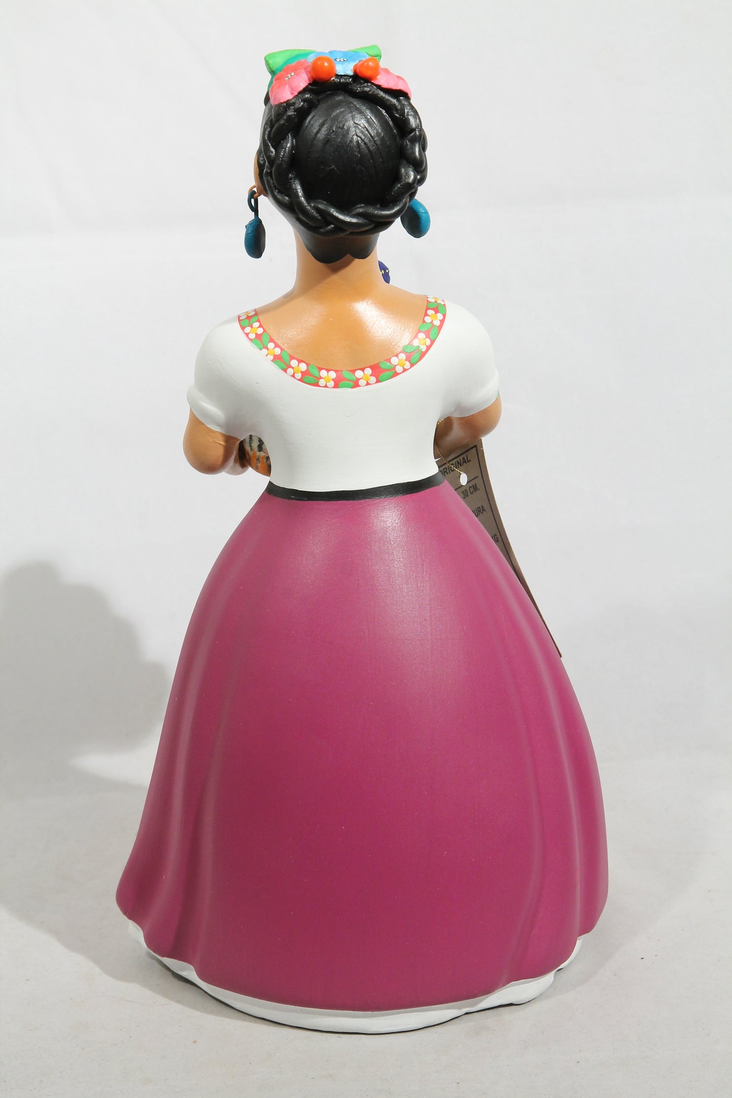 "Lupita" Najaco Doll Ceramic Figurine Pulque Seller Purple Skirt
