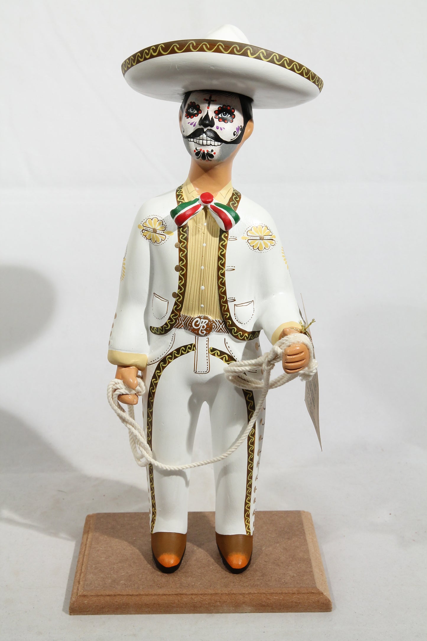 Lupita/o Doll Charro Day of the Dead/Catrin Mexican White
