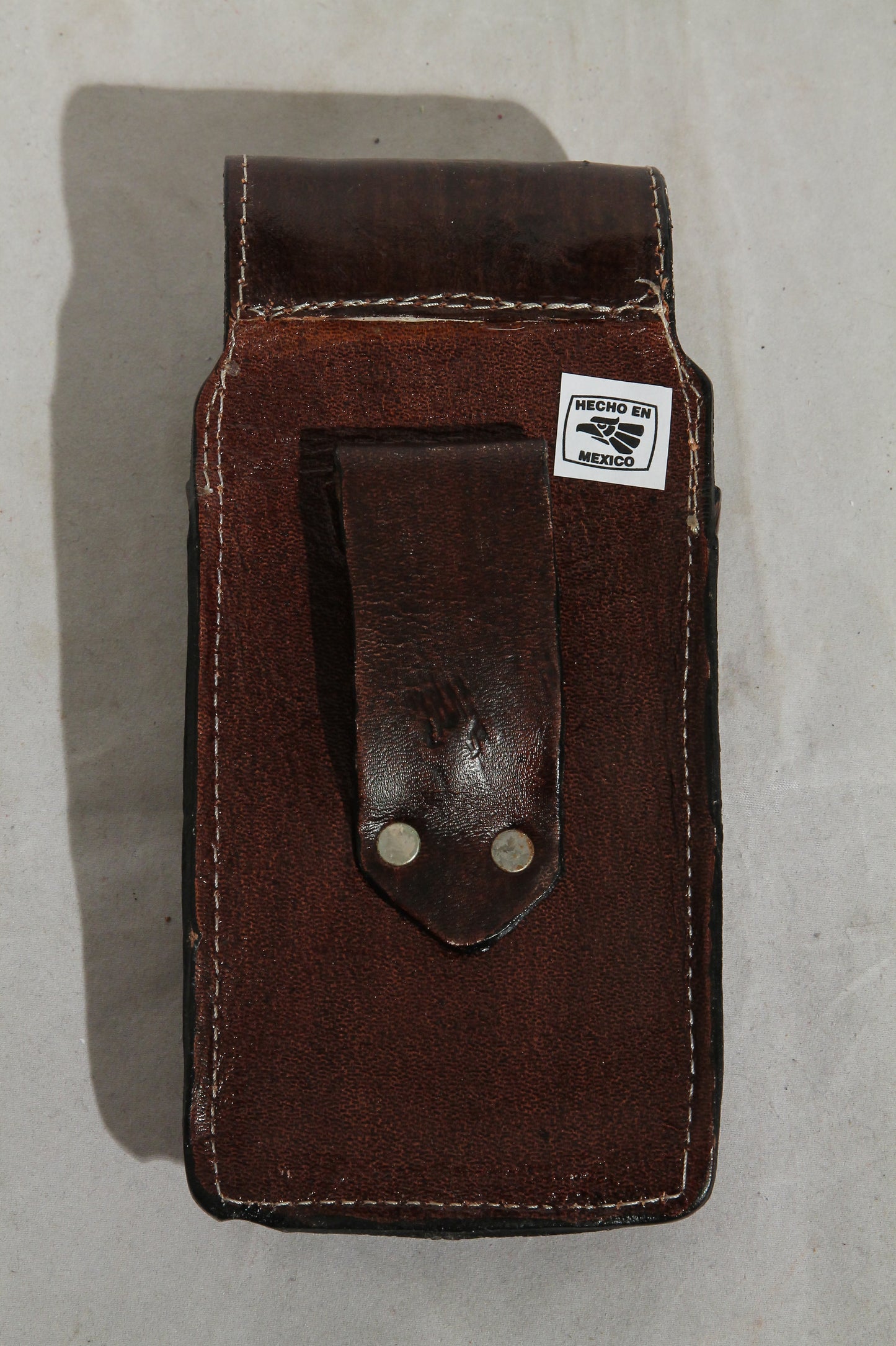 New Leather Belt Loop Cell Phone Holder/Pouch/Case Hand Made Embossed Mexico D