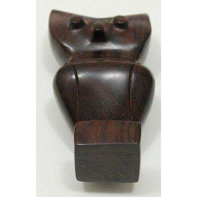 Owl Wood Iron Made Decrative Collectable Figurine Natural Materials Solid Mexico
