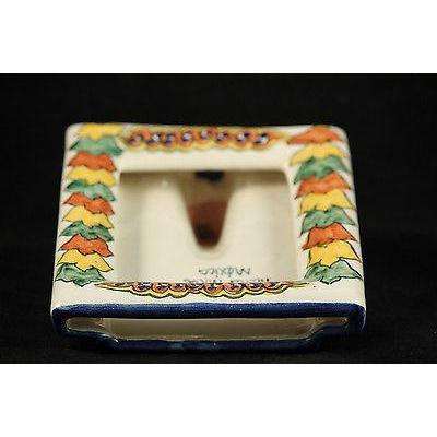 Mexican Ceramic/Pottery Picture Frame Hand Made/Painted Folk Art Talavera