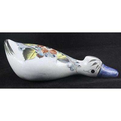 Mexican Ceramic Duck/Bird....  Hand Burnished, Hand Made.