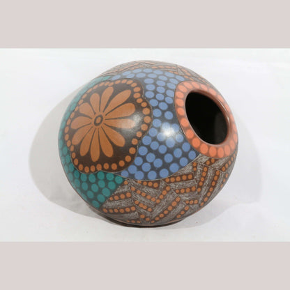 Ceramic Vase/Jar/Vessel Ventura Hernandez Benitz Pottery Mexico Flower