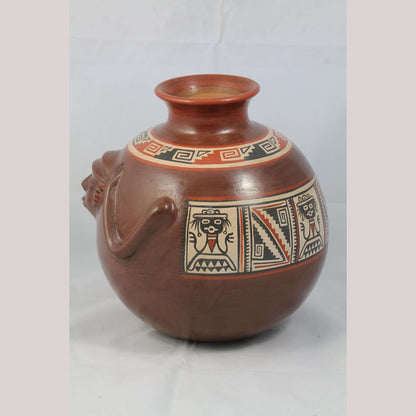 Ceramic Vessel Ventura Hernandez Pottery Mexico Fine Collectible Folk Art Glyphs