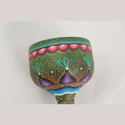 Wood Toy Cup & Ball Alebrije Mexico Art Oaxaca Signed Artist D. Hernandez #4