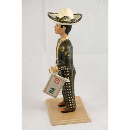 Charro Brown (Cafe) Male Ceramic Mexican Figurine Doll Lupita Cowboy
