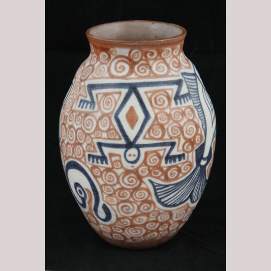 Ceramic/Pottery Vase Mexican Folk Art Pre Hispanic Figures Familia Chichipan