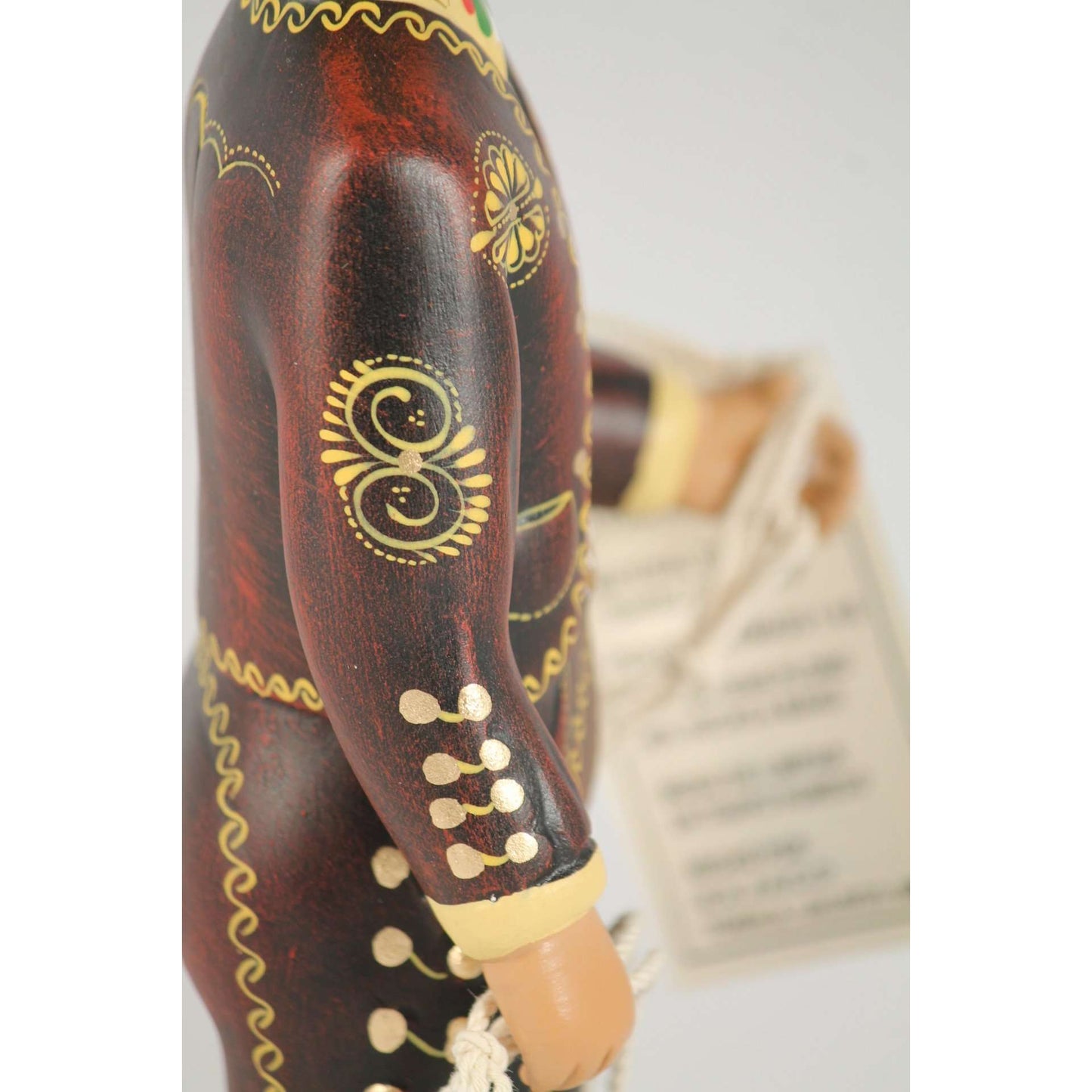 Premium Wine Charro Male Ceramic Mexican Figurine Lupita Cowboy