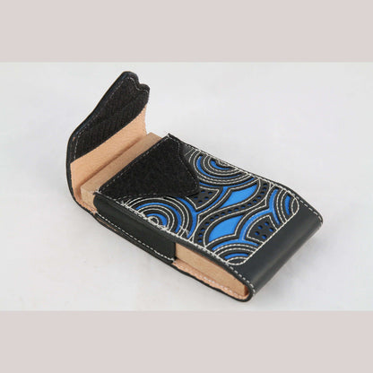 New Leather Belt Loop Cell Phone Holder/Pouch/Case Hand Made Embossed Mexico C
