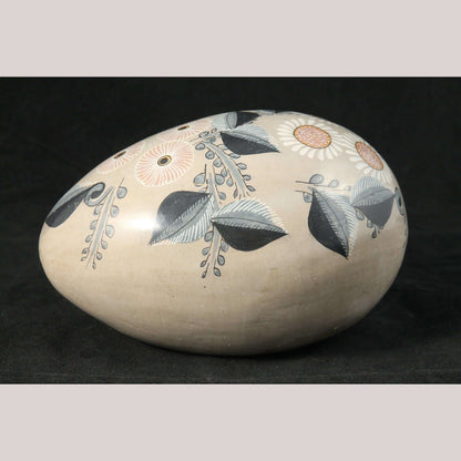 Vntg Mexican Ceramic Egg Master Potter Signed Jimon Folk Art Décor