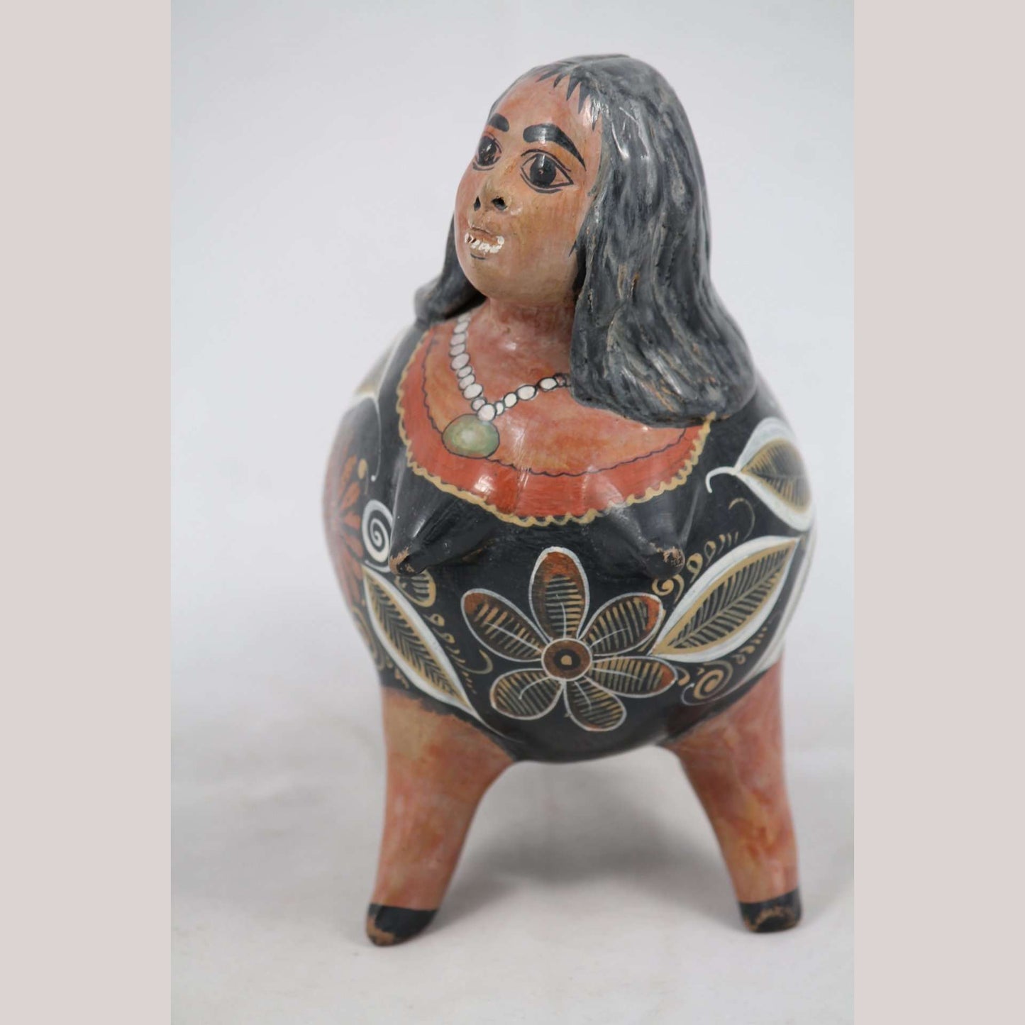 Vintage Ceramic Nagual Mexican  J. A. Ortiz Signed