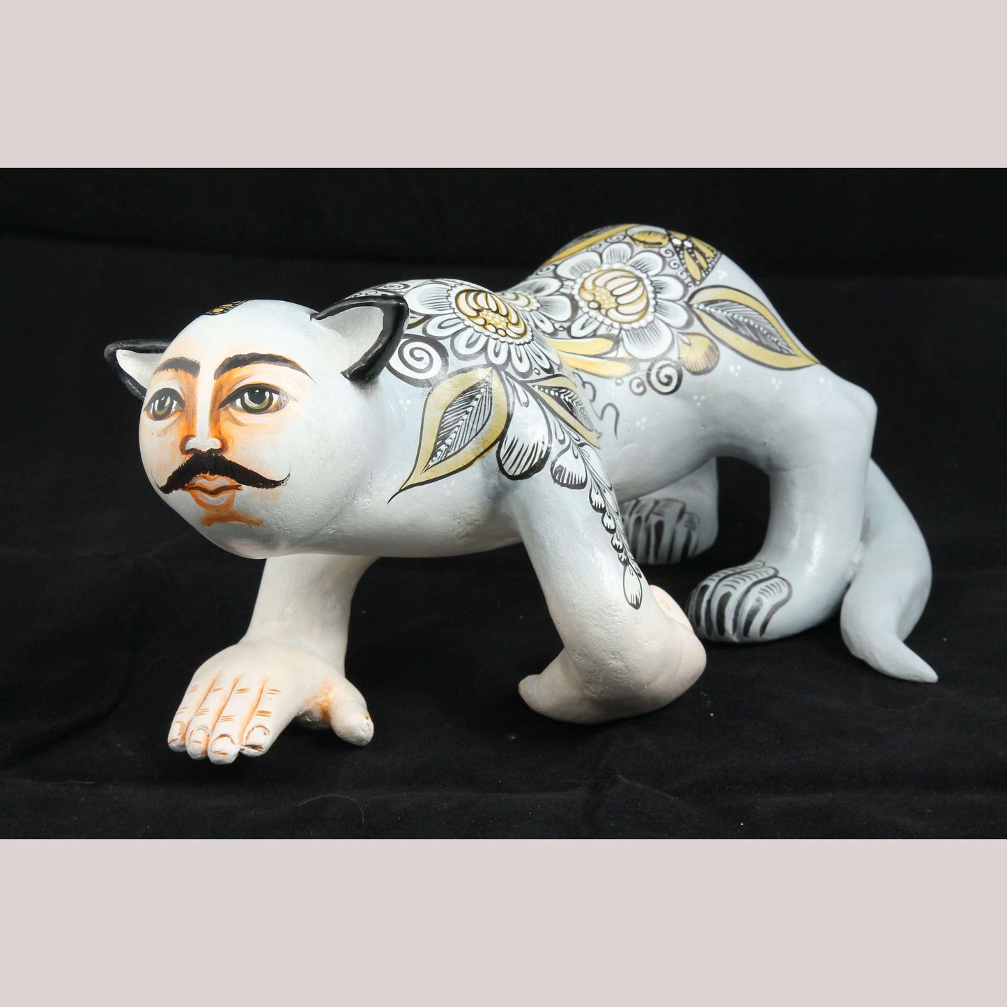 Lg Ceramic Nagual/Jaguar Man Nagual Mexican Folk Art Décor Ubaldo Macias /Famma