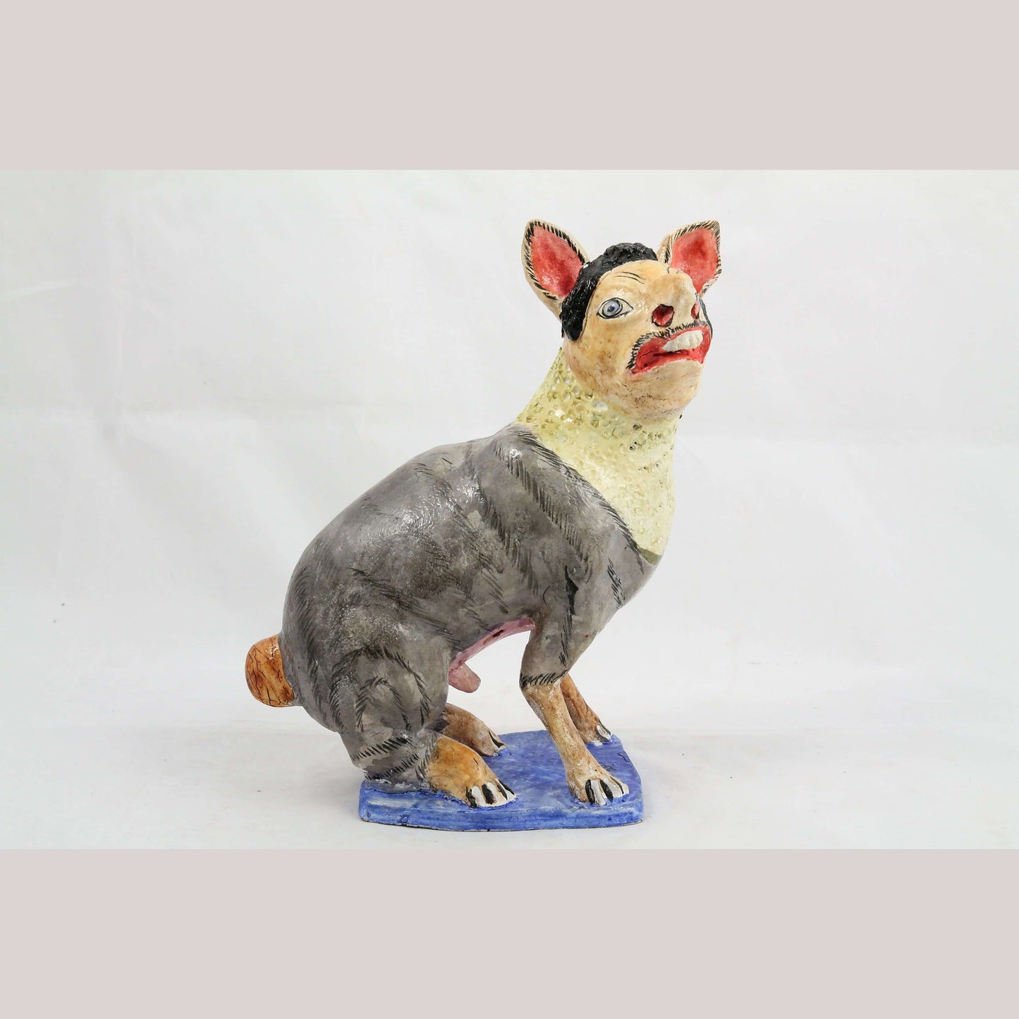Vintage Juan Jose R Medrano Mexican Ceramic Rat Man-Rabbit Betus Nagual
