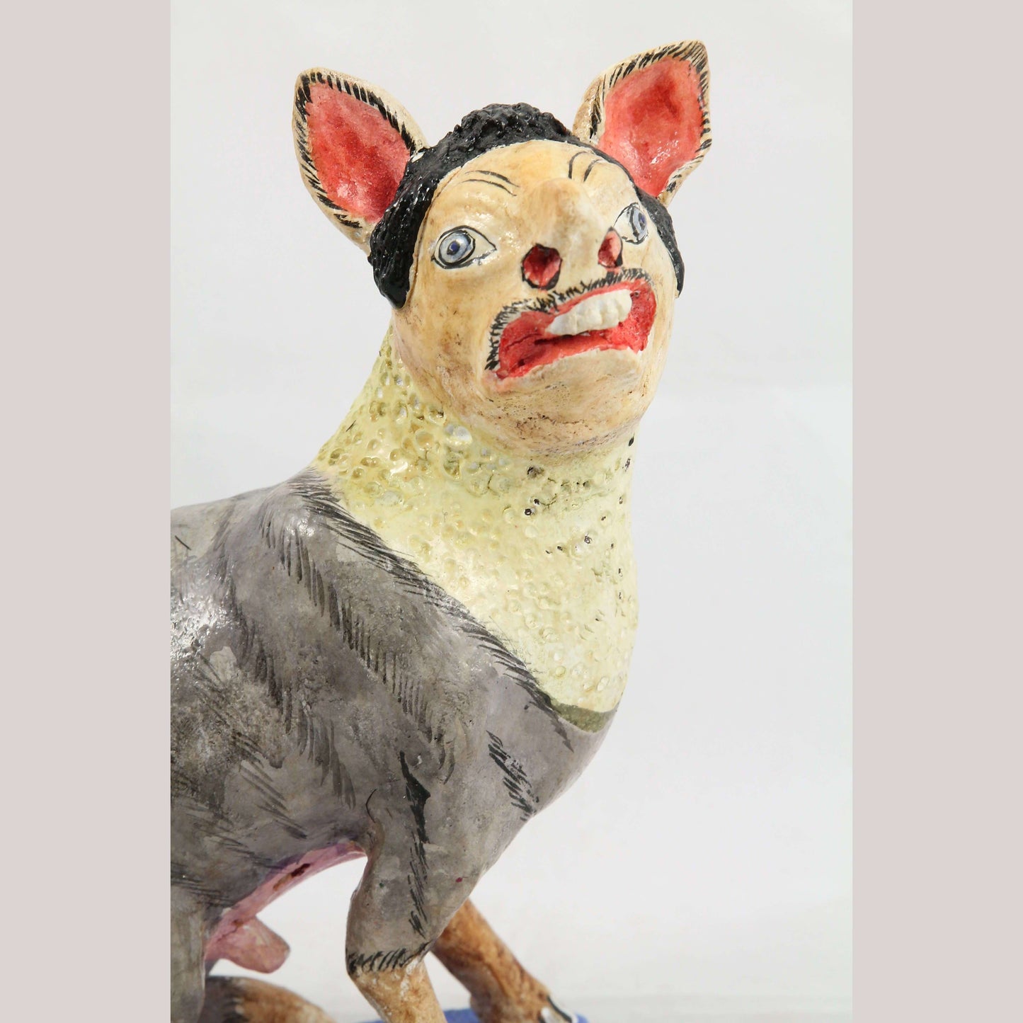 Vintage Juan Jose R Medrano Mexican Ceramic Rat Man-Rabbit Betus Nagual