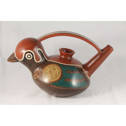 Ceramic Vessel/Pitcher J. Ventura H. Benitz Master Potter Mexico Folk Art Big #5