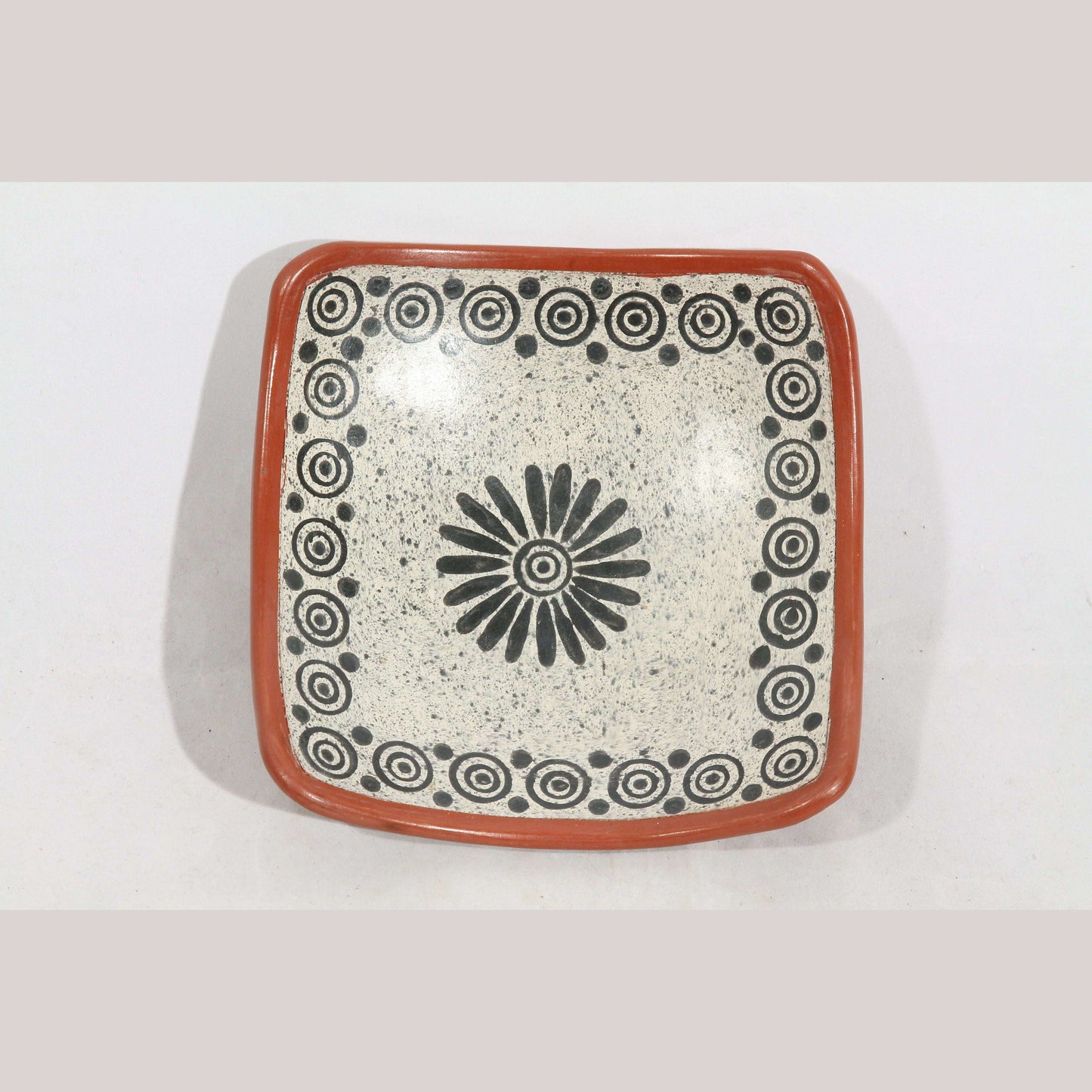 New Ceramic/Pottery Candy/Jewelry Grey Dish Mexican Folk Art Roberto Fiscal