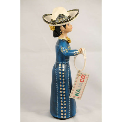 Premium Lupita Doll, Charra Azul, Blue, Mexico NAJACO