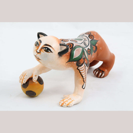 Ceramic Nagual/Cat Man Nagual Mexican Folk Art Décor Ubaldo Macias /Famma #3