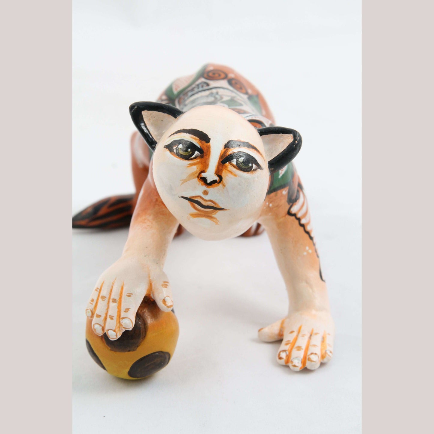 Ceramic Nagual/Cat Man Nagual Mexican Folk Art Décor Ubaldo Macias /Famma #3