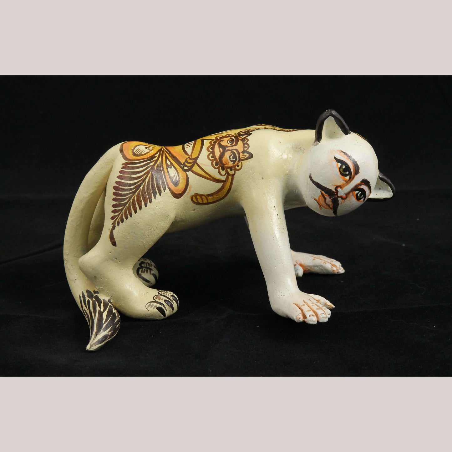 Ceramic Nagual/Cat Man Nagual Mexican Folk Art Décor Ubaldo Macias /Famma #1