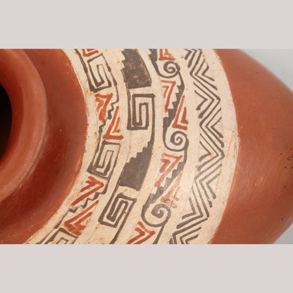 Ceramic Slipper Vase Hand Made Pottery Mexican Folk Art Potter Signed Huipe #2