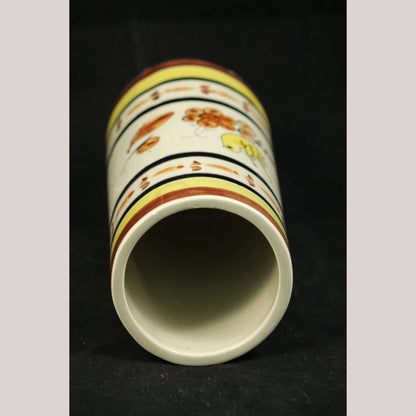 Vintage Mexican Ceramic Vase Signed CAT 349
