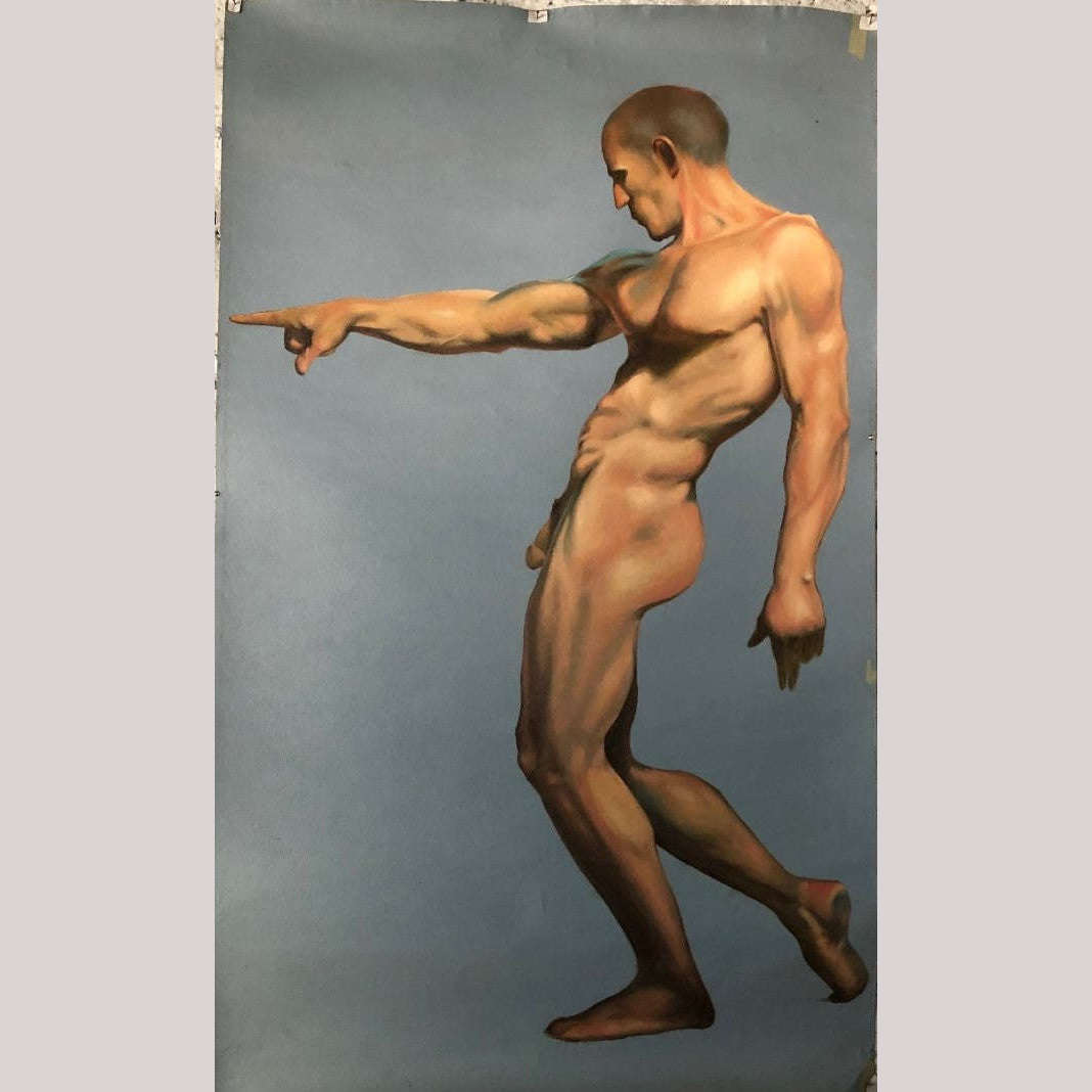 Jonathan Rex Original Oil Painting "Male Figure Study"
