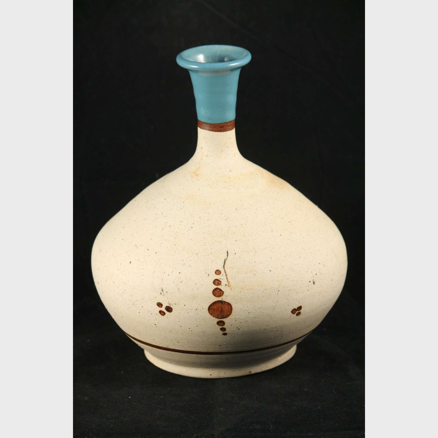 Ceramic Vase/Vessel Hand Thrown/Painted Mexican Folk Art Decorative Mom/Children