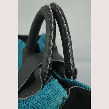 Purse/Bag/Tote Hand made Mexican Ixtle (cactus fiber) Turquoise