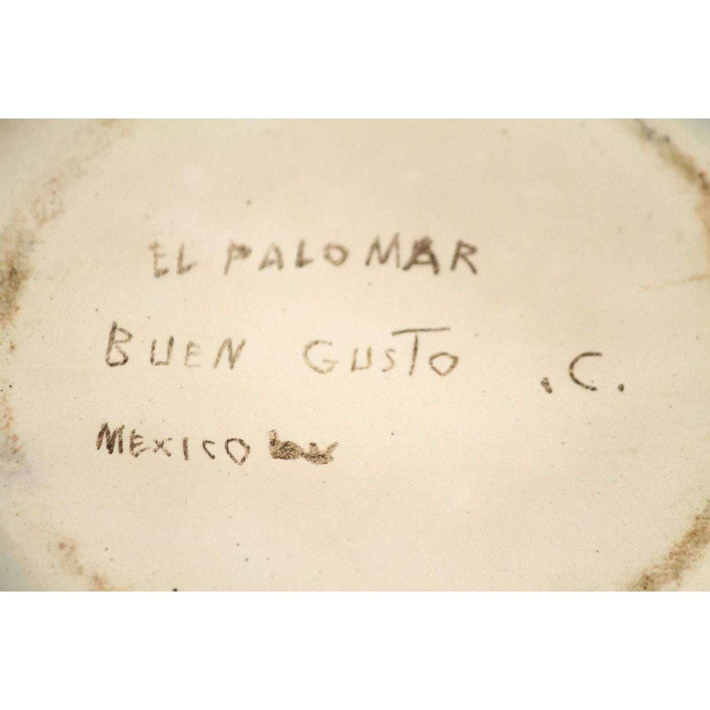 Vintage Ken Edwards El Palomar Pot w Lid Mexico Signed Folk Art Collectible