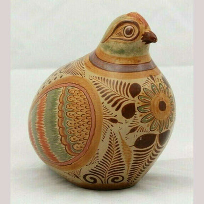 Mexican Ceramic Quail Folk Art Collectible Master Ceramist Pablo Pajarito #2
