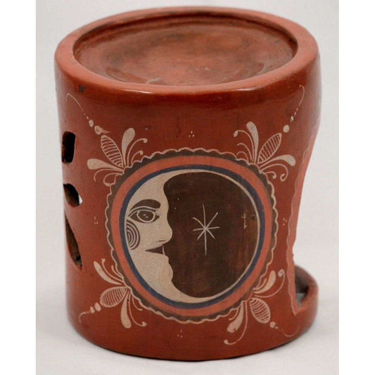 Vintage Mexican Incense/Candle Holder Signed A. Ortiz Ceramic/Pottery Folk Art