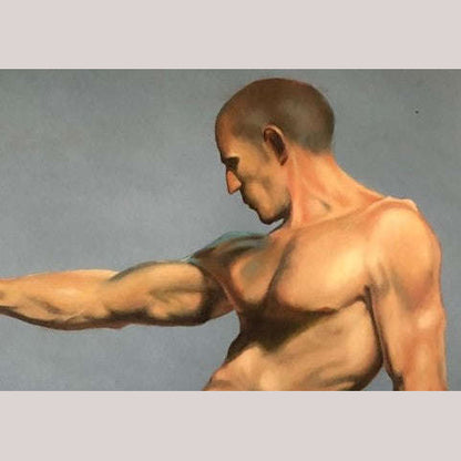 Jonathan Rex Original Oil Painting "Male Figure Study"