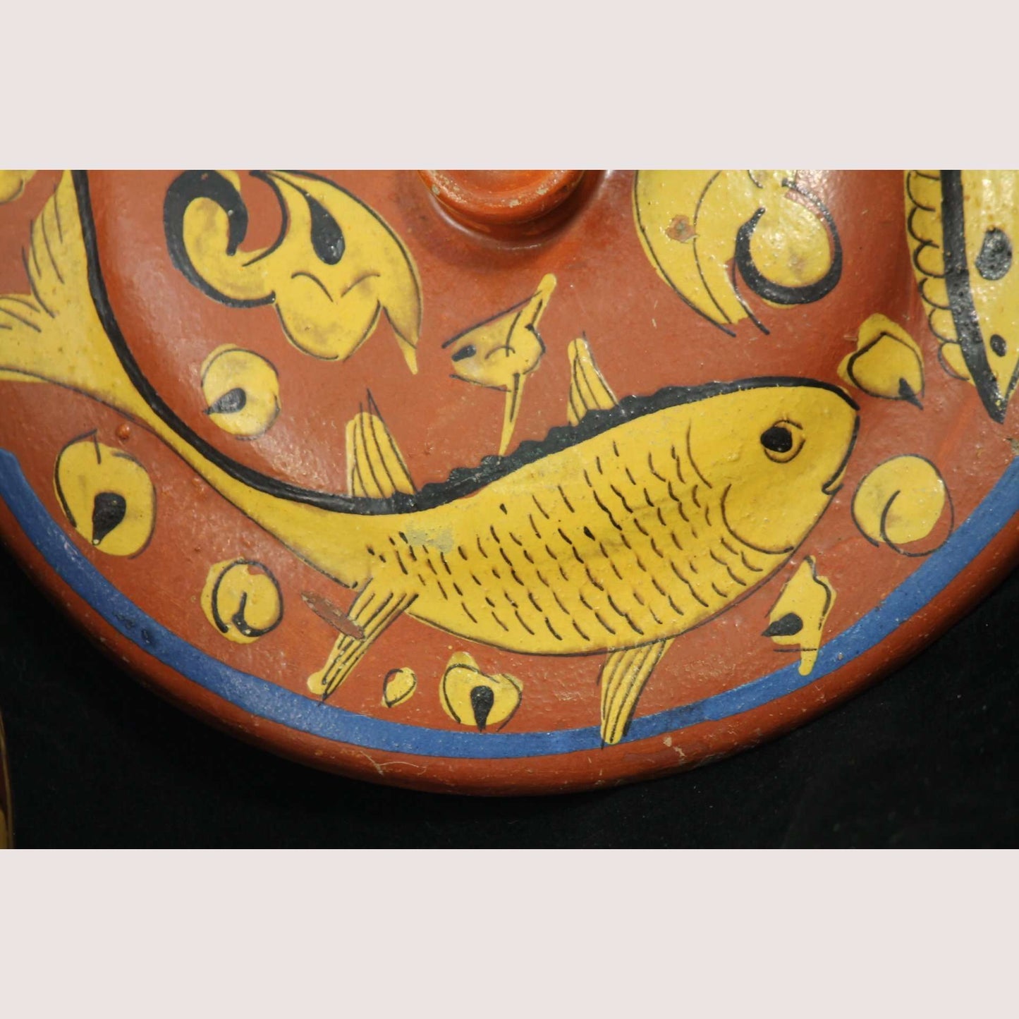 Vintage Fantasia style Casserole Dish Mexican Folk Art #2