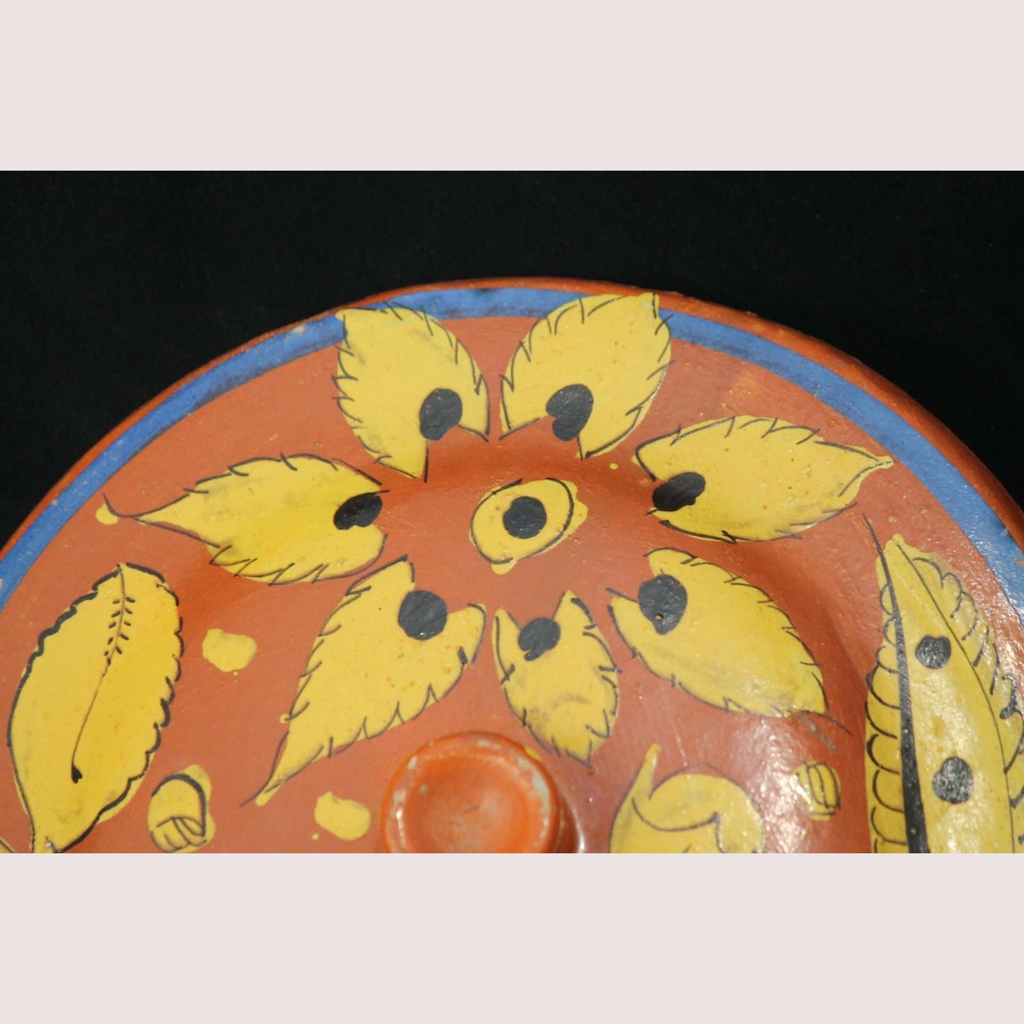 Vintage Fantasia style Casserole Dish Mexican Folk Art #2