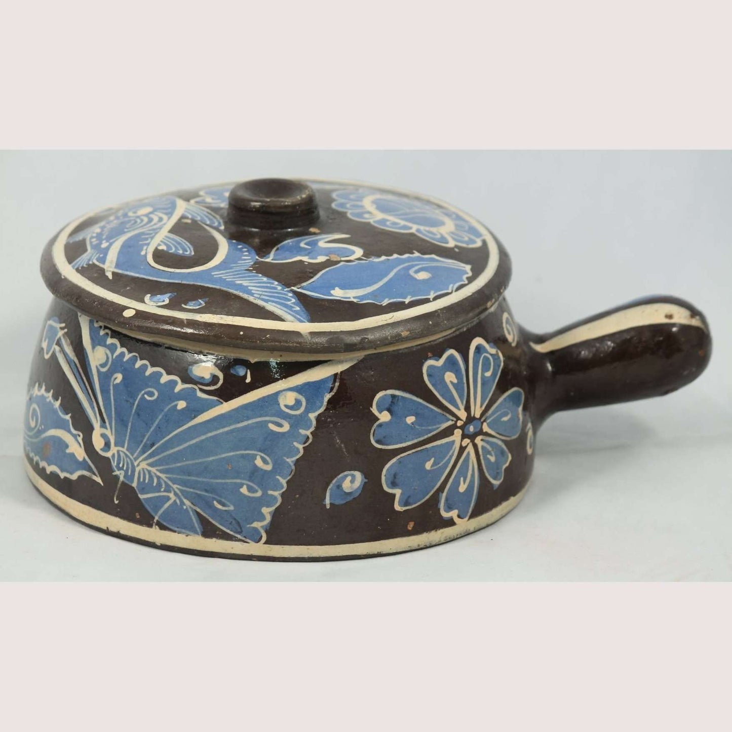 Vintage Fantasia style Casserole Dish Mexican Folk Art #3