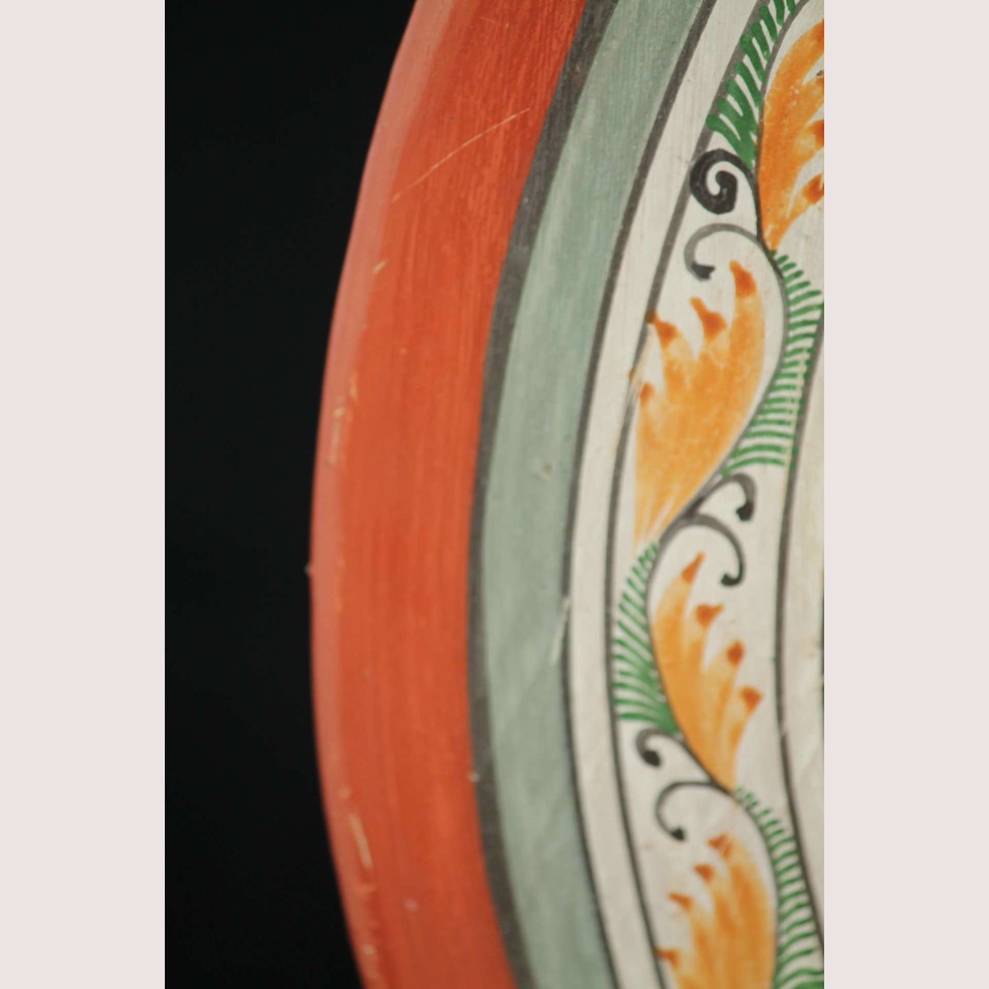 Vintage Sun Large Mexican Ceramic Hanging Plate Folk Art